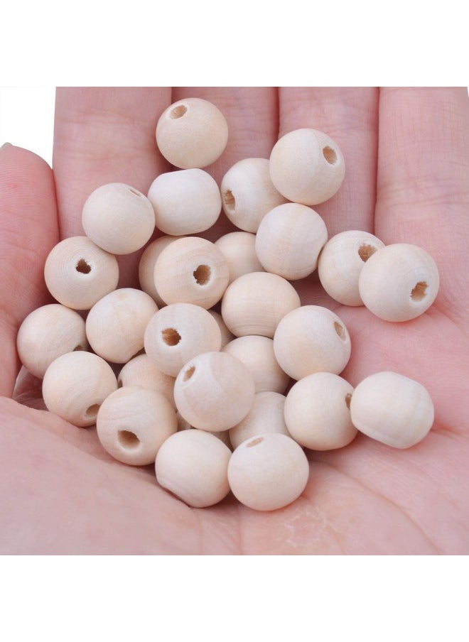 BronaGrand - 200Pcs 10Mm Natural Color Round Ball Wood Spacer Beads Jewelry Findings Charms - Image 1