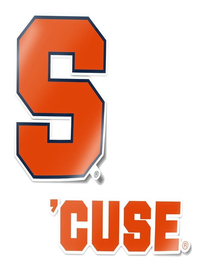 Desert Cactus Syracuse University SU Cuse Orange Sticker Vinyl Decal Laptop Water Bottle Car Scrapbook (4 Inch Set V1) - Image 1