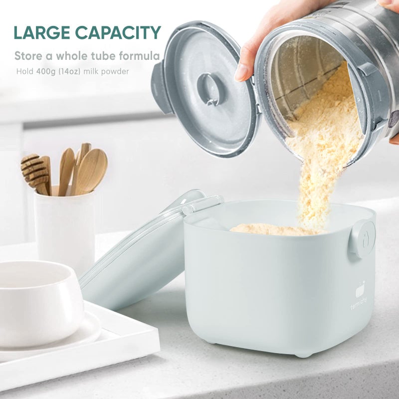 Termichy Milk-Powder Formula Dispenser Container: 14OZ Baby Formula Storage Container for Travel - Portable Formula Holder 400g - Image 4