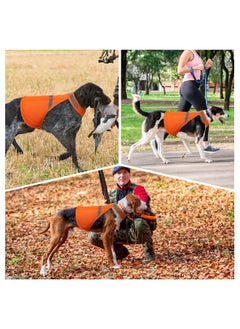 Vizbrite Dog Jacket High Visibility Safety Reflective Dog Vest for Small Medium Large Dogs (X-Large, Orange)  - Image 5