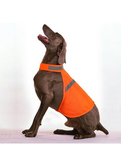 Vizbrite Dog Jacket High Visibility Safety Reflective Dog Vest for Small Medium Large Dogs (X-Large, Orange)  - Image 4