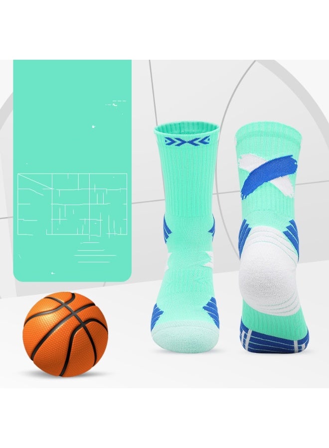 KUYING Fashion Anti Slip Breathable Sports Socks Three Piece Set 