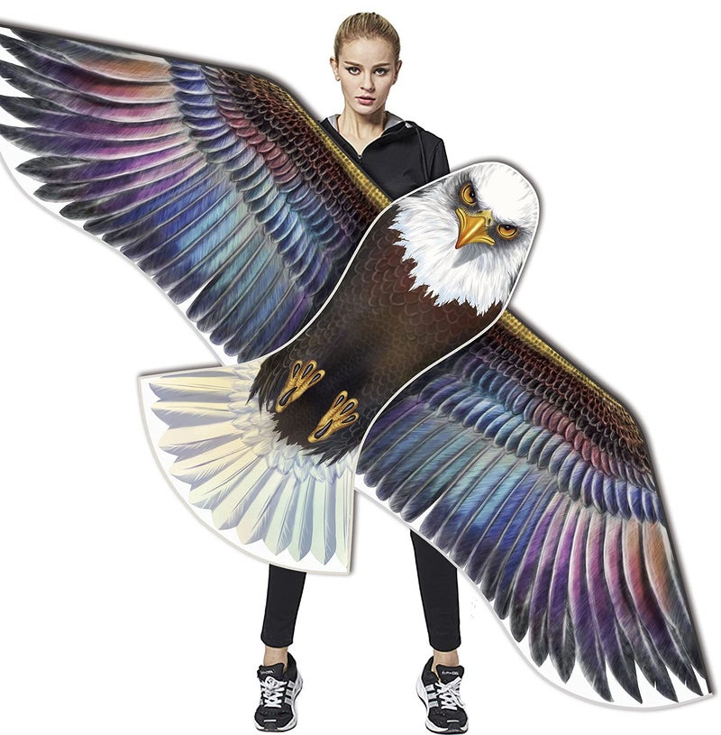 HONBO Huge Eagle Kites for Adults and Kids,Easy to Fly kite for Beach Trip, Outdoor Activities-200ft Line with Swivel-Bonus Durable Polyester Bag - Image 1