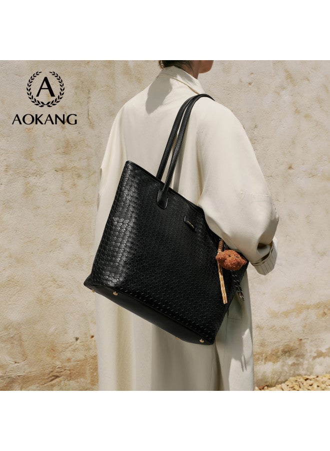 Aokang Women's Bag Trendy Large Capacity Underarm Shoulder Bag Lightweight Luxury Tote Birthday Gift For Girlfriend Wife - Image 2