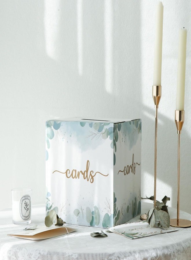 أور ورم صندوق بطاقات OurWarm Greenery، حامل نقود من الورق المقوى، لوازم حفلات، صندوق بطاقات هدايا لحفلات الزفاف، وأعياد الميلاد، وحفلات استقبال المولود، والذكرى السنوية - Image 5