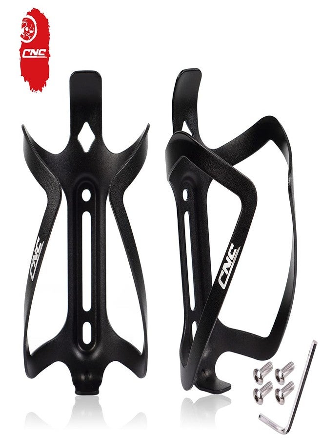 CNC Bike Water Bottle Holder，2-Pack Bike Bottle Cage for MTB Road Bike，Black - Image 3