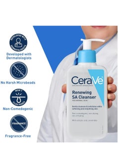 CERA CeraVe SA Renewing Cleanser Salicylic Acid Face Wash  - Image 3