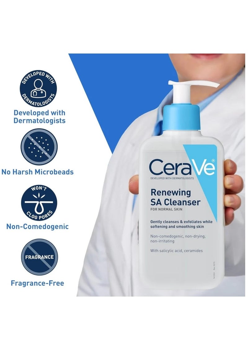 CERA CeraVe SA Renewing Cleanser Salicylic Acid Face Wash  - Image 3