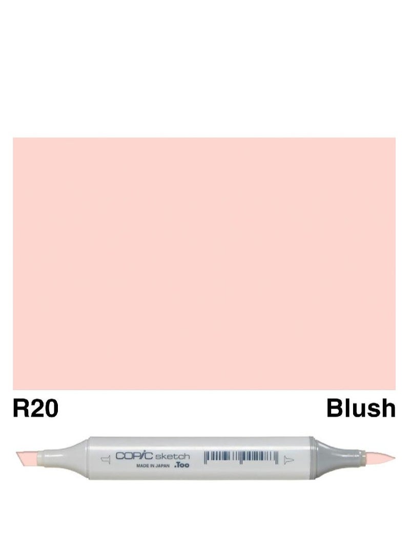 Sketch R-20 Graphic Art Marker Blush Twin Tip