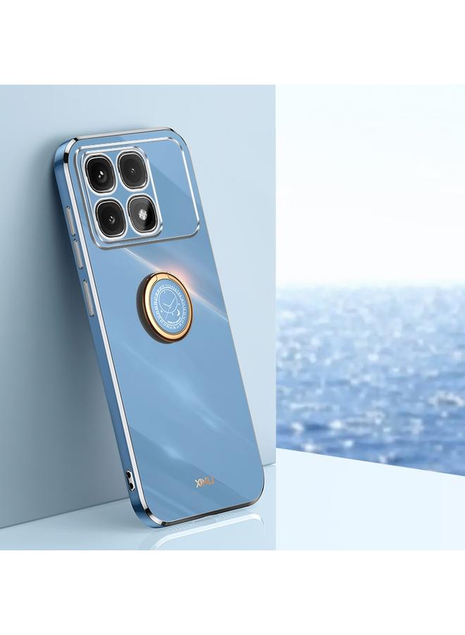 The Bros Case For Redmi K70 Ultra Straight Edge 6D Electroplate TPU Phone Case with Ring Holder