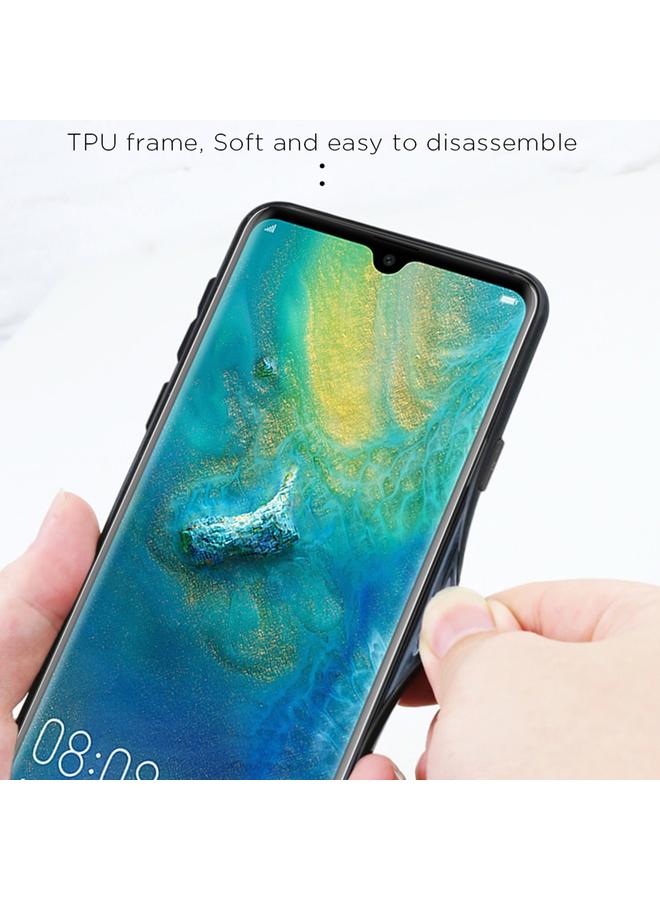زبون جراب لهاتف Huawei P30، جراب زجاجي متدرج الألوان - Image 4