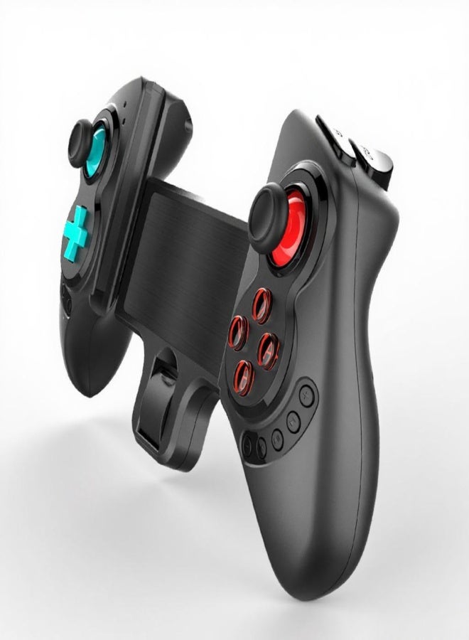 أبيجا وحدة تحكم ألعاب لاسلكية تلسكوبية قابلة لإعادة الشحن بتقنية البلوتوث PG-SW029، مزودة بوظيفة اهتزاز جيروسكوب سداسي المحاور، بديل لوحدات تحكم ألعاب PS3 وأجهزة Android اللوحية وأجهزة الكمبيوتر التي تعمل بنظام Windows، باللون الأسود. - Image 1