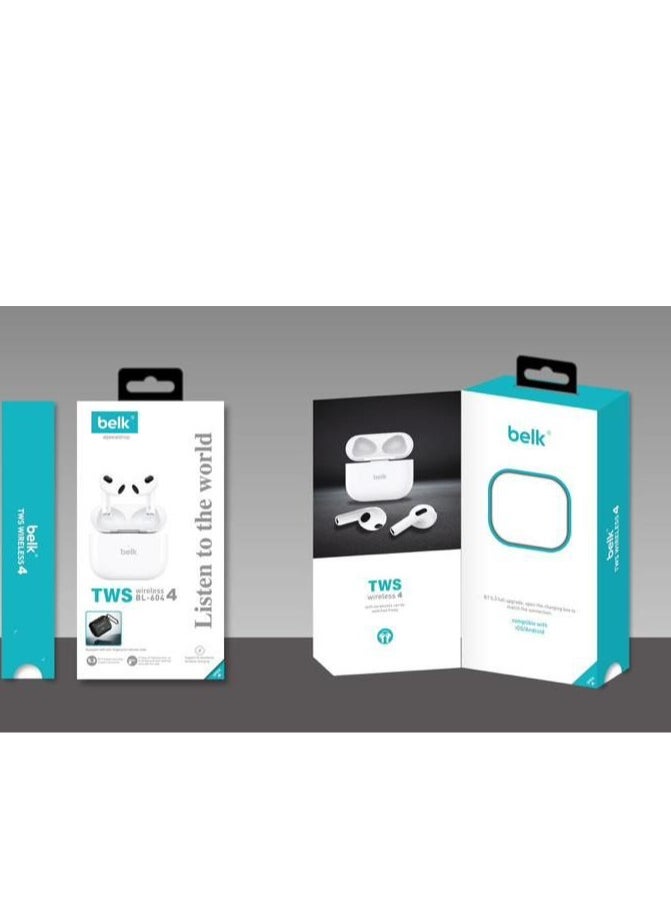 Belk - Wireless Earbuds Bluetooth Pro 4 - TWS Pro 4 New Edition Ultra-clear sound and high-definition microphone (original) - Image 1