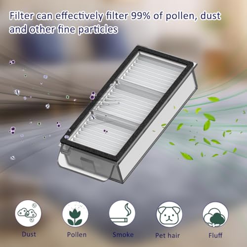 JoyBros Dreame X50 Ultra Replacement Parts Accessories for Dreame X50 Ultra Complete L50 Ultra X50 Master L40s Pro Ultra MOVA V50 Mop Pads X6 Dust Bags X4; HEPA Filter X4; Main Brushes X2; Side Brushes X4 - Image 5