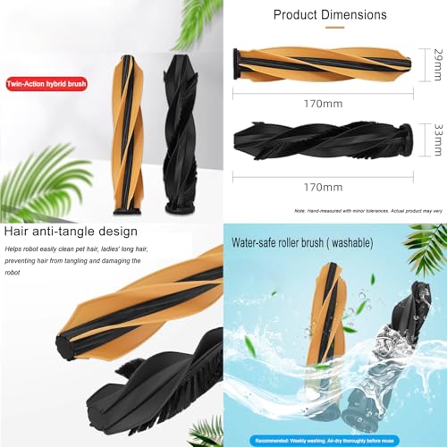 JoyBros Dreame X50 Ultra Replacement Parts Accessories for Dreame X50 Ultra Complete L50 Ultra X50 Master L40s Pro Ultra MOVA V50 Mop Pads X6 Dust Bags X4; HEPA Filter X4; Main Brushes X2; Side Brushes X4 - Image 4