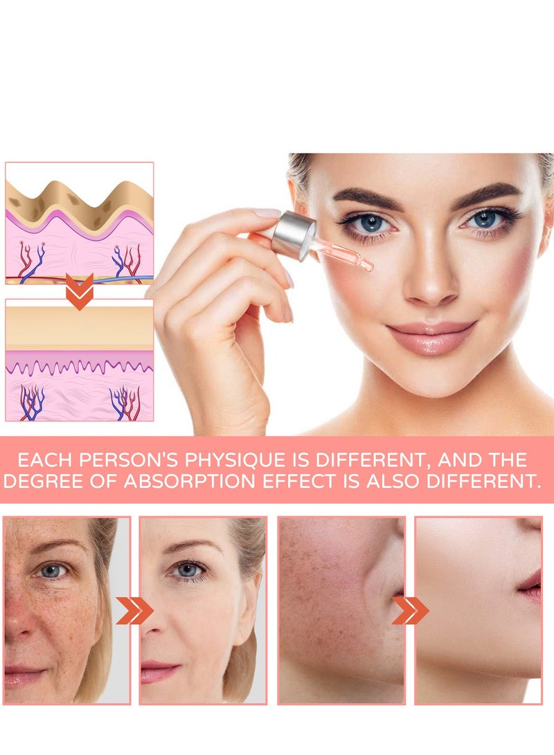 Jaysuing 5 In 1 Moisturizing Whitening Facial Serum, With Hyaluronic Acid Niacinamide Collagen Vitamin , Fast Absorbing Dark Spot Corrector Serum, Anti Wrinkles SerumFor Age Defying Beauty 30ml - Image 3