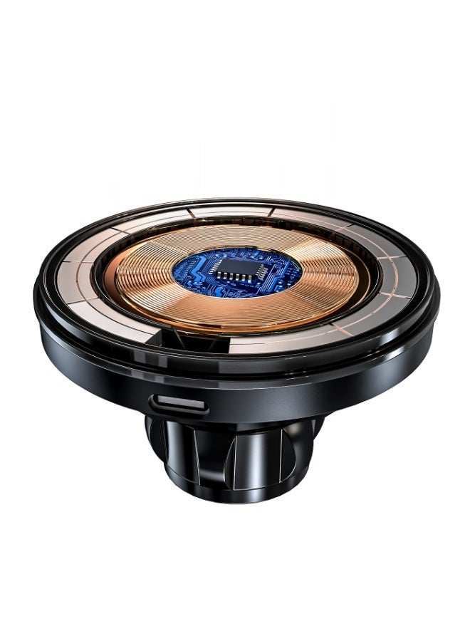 LanParte Magnetic Wireless Car Phone Holder with 15W Fast Charging – 360° Rotatable, Vacuum Suction, Hands-Free Dashboard Mount - Image 4