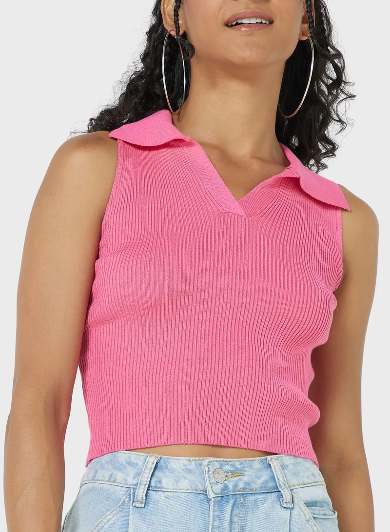 Ginger Polo Neck Vest