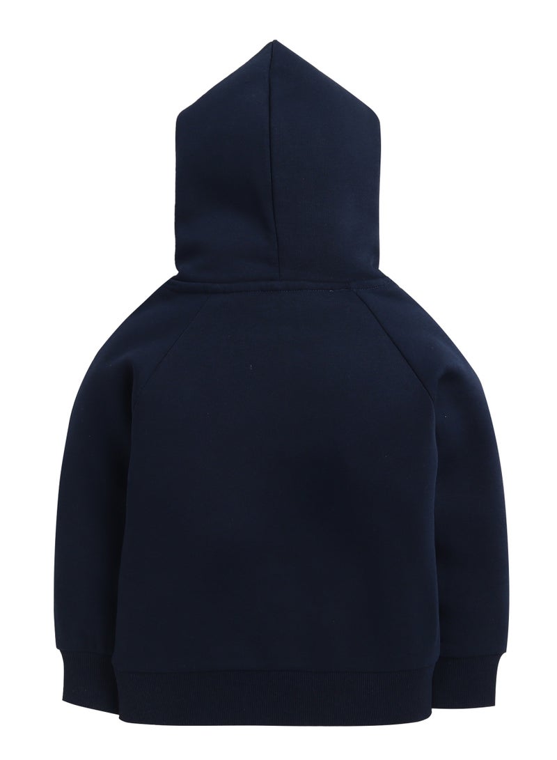 فكتور اند جين سويت شيرت بغطاء رأس للأولاد بتصميم ولاية تكساس باللون الكحلي - Image 4