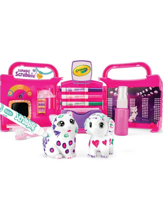 Crayola Scribble Scrubbie Pets, Beauty Salon Playset with Toy Pets, Gift for Kids - Image 1