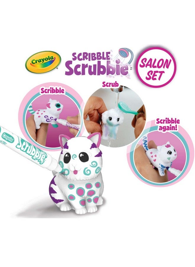 Crayola Scribble Scrubbie Pets, Beauty Salon Playset with Toy Pets, Gift for Kids - Image 5