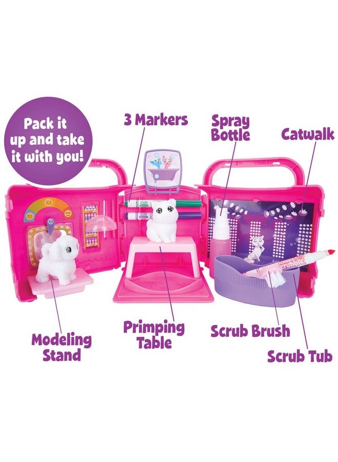 Crayola Scribble Scrubbie Pets, Beauty Salon Playset with Toy Pets, Gift for Kids - Image 2
