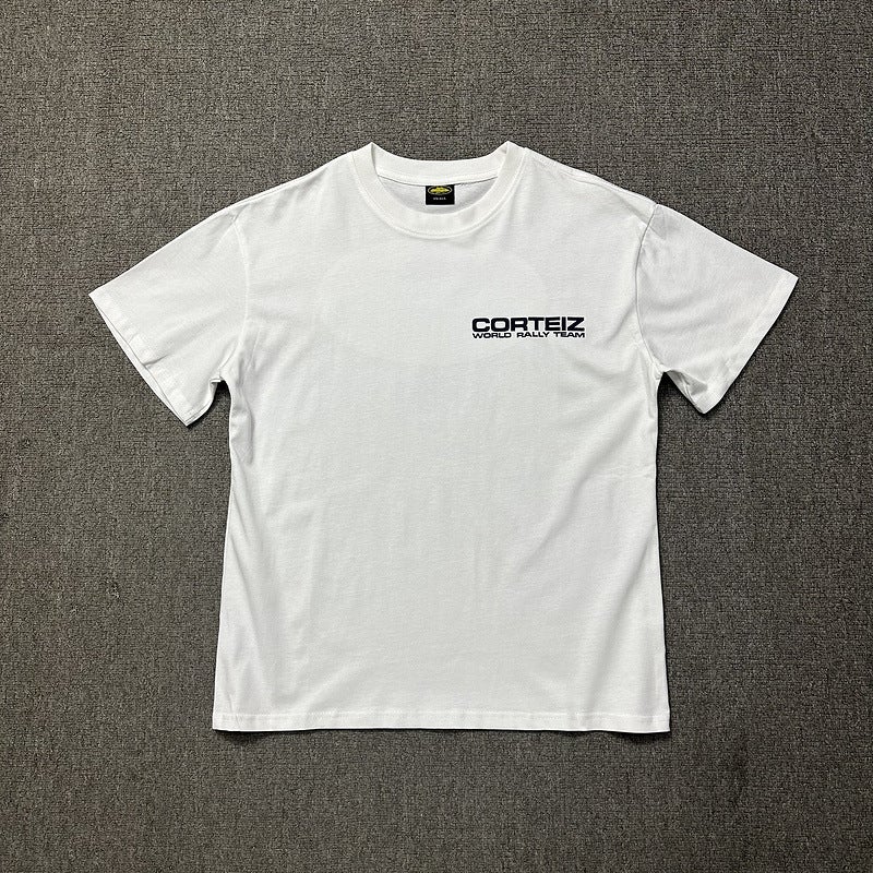 Long-Term Alcatraz Fun Letter Print Trendy Brand Men'S And Women'S Loose Casual Round Neck Short-Sleeved T-Shirts - Image 1