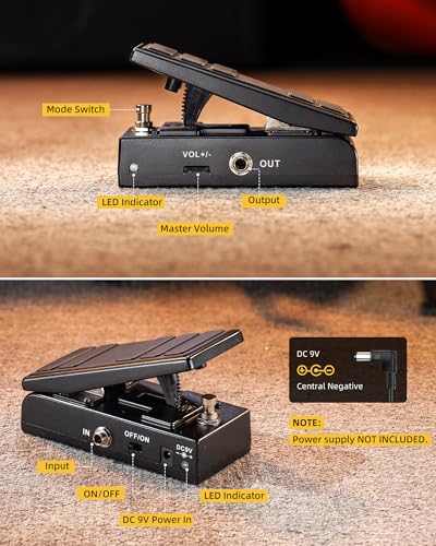 LEKATO Guitar Wah Pedal, Wah Volume Pedal, Mini Small Electric Guitar Effect Pedal with Active Volume Control, 2 in 1 Combo Electric Guitar Pedal - Image 5