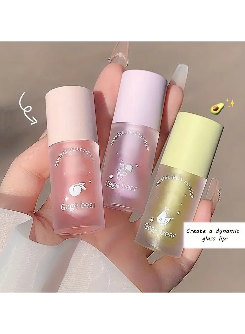 Gege bear Water Feeling Jelly Lip Oil - Moisturizing And Hydrating Lip Gloss For Lightening Wrinkles And Non-cracking - Image 4