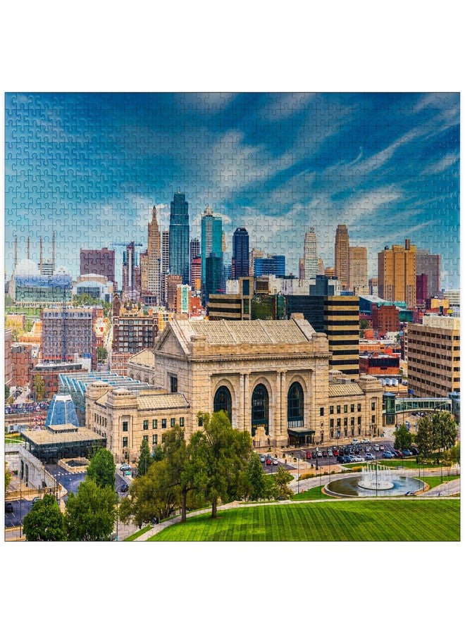 MyPuzzle.com MyPuzzle Skyline of Kansas City, Missouri, USA - Premium 1000 Piece Jigsaw Puzzle for Adults - Image 1