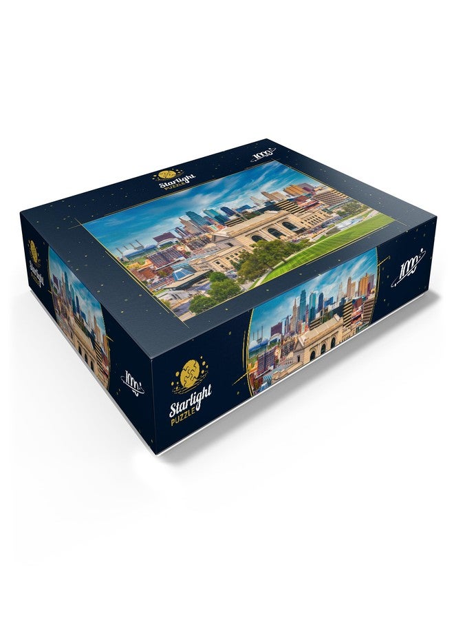 MyPuzzle.com MyPuzzle Skyline of Kansas City, Missouri, USA - Premium 1000 Piece Jigsaw Puzzle for Adults - Image 3