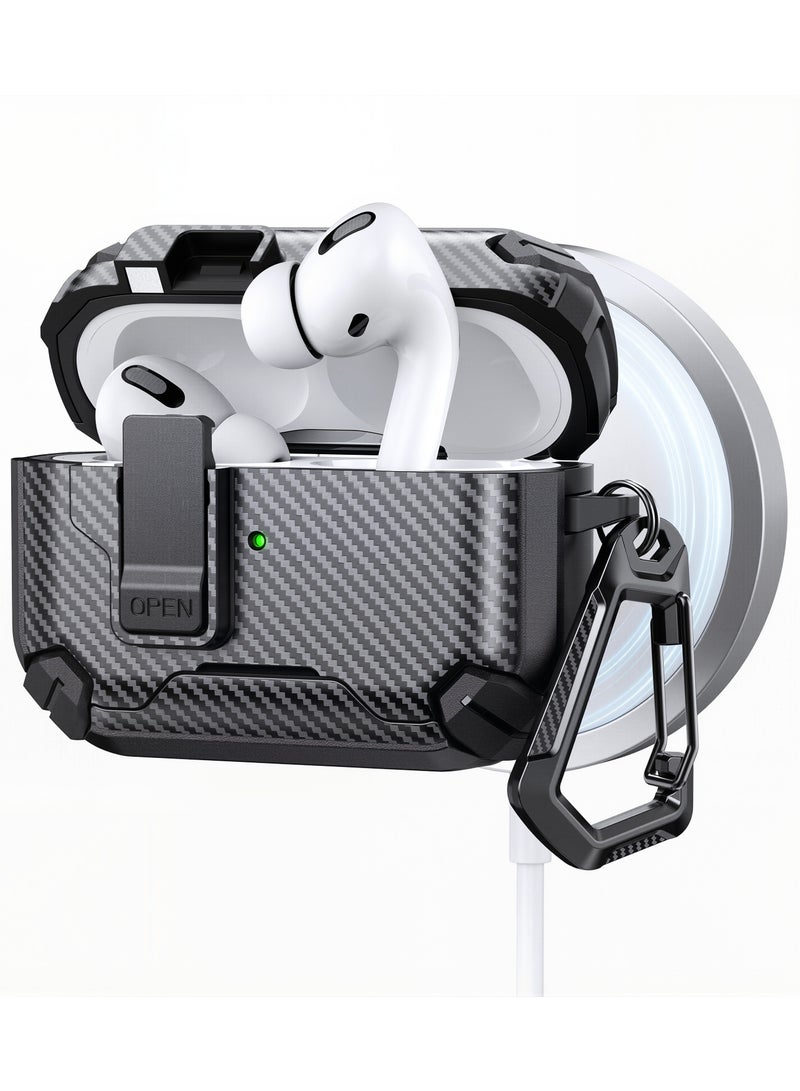 AirPods 4/AirPods Pro/AirPods Pro 2/AirPods Pro 3 protective case, magsafe，phone holder, pop-up headphone case,earphone protecter，headphone protecter，earphone case - Image 1