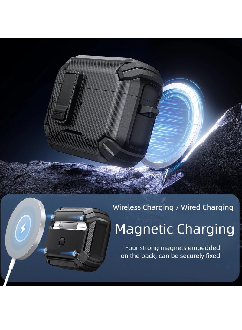 AirPods 4/AirPods Pro/AirPods Pro 2/AirPods Pro 3 protective case, magsafe，phone holder, pop-up headphone case,earphone protecter，headphone protecter，earphone case - Image 4