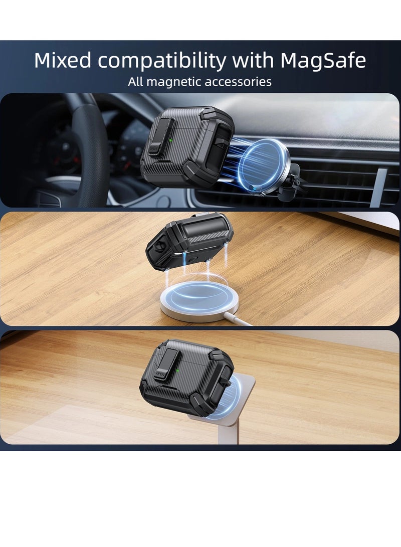 AirPods 4/AirPods Pro/AirPods Pro 2/AirPods Pro 3 protective case, magsafe，phone holder, pop-up headphone case,earphone protecter，headphone protecter，earphone case - Image 5