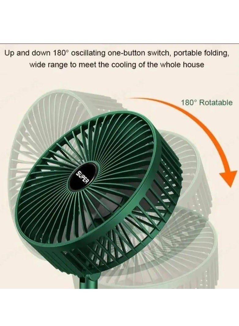 Rechargeable Mini Table Fan 180 Degree Adjustable and Low Noise