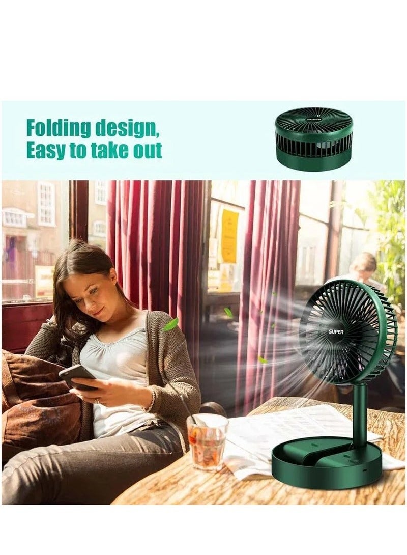 Rechargeable Mini Table Fan 180 Degree Adjustable and Low Noise
