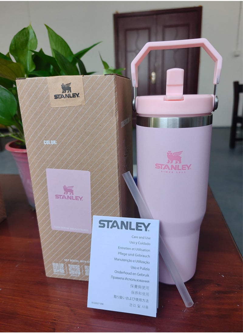 Stanley Stanley Stainless Steel Tumbler - Vacuum Insulated Water Bottle for Home, Office or Car Reusable Cup with Straw Leak Resistant Flip Cold for 12 Hours or Iced for 2 Days, 30oz  - Image 1