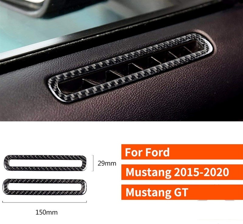 Wivplex غطاء فتحة تهوية الهواء من ألياف الكربون Wivplex لفورد موستانج - Image 4