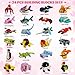 Rtudan 24 Pieces Building Blocks Valentines Day Cards for Kids School Classroom with Sea Creatures and Animals Classroom Exchange Prize Supplies Boys Girls Valentine Gift Party Favor - Image 4