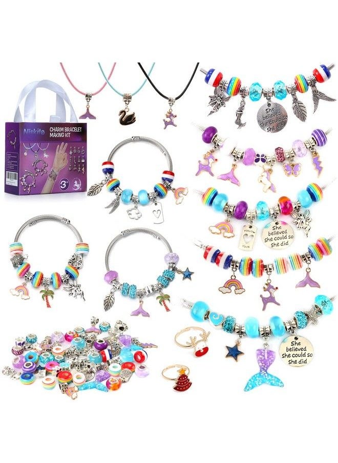Niskite - Charm Bracelet Making Kit For Girlsjewelry Making Kit For Girls Craftskids Toys For Girls 810Girls Toys Age 68Girl Toys For 4 5 6 7 8 9 10 Year Old Girl Birthday Gifts - Image 1