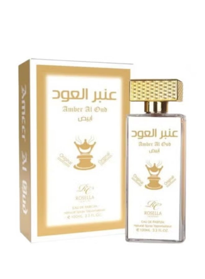 Rosella Amber Al Oud White And Amber Al Oud Black And Amber Al Oud Gold Perfume 100ML - Image 4