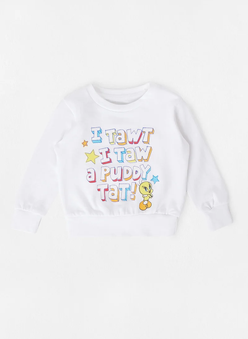 Looney Tunes Baby Girls Looney Tunes Tweety Sweatshirt