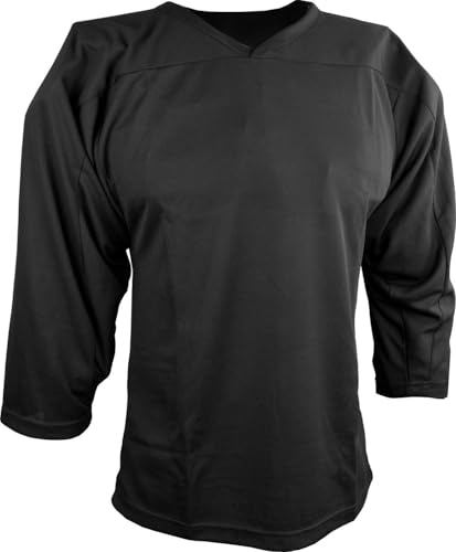 Sports Unlimited Adult Hockey Jersey, Practice Hockey Jerseys for Men and Women Black - Image 1