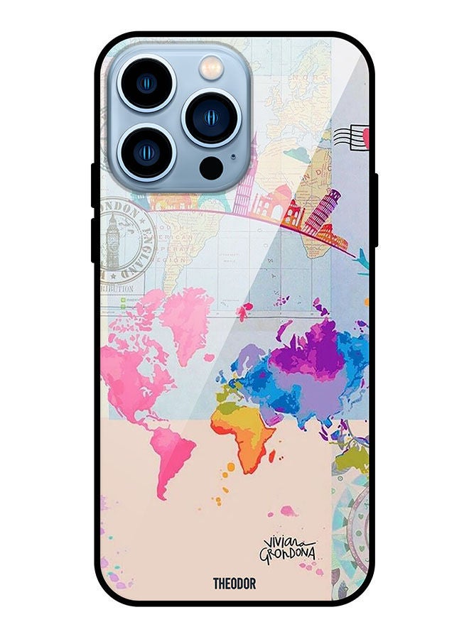 Theodor Protective Tempered Glass Case Cover For Apple iPhone 13 Pro Max Travel - Image 1