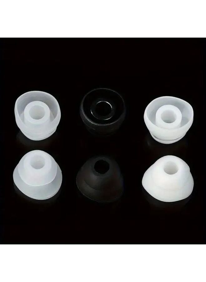 10pcs Black Double Layer Universal 5mm In Ear Headphone Tips Protective Covers - Image 5