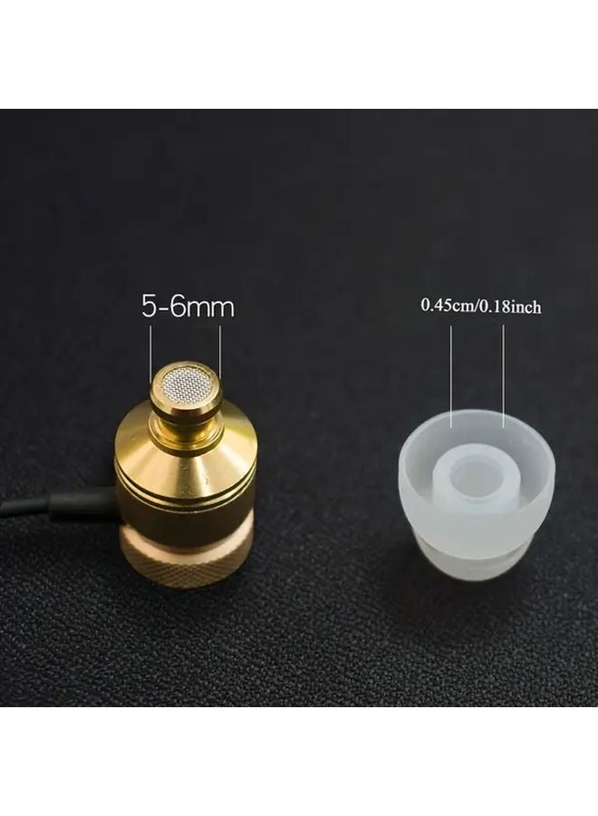 10pcs Black Double Layer Universal 5mm In Ear Headphone Tips Protective Covers - Image 3