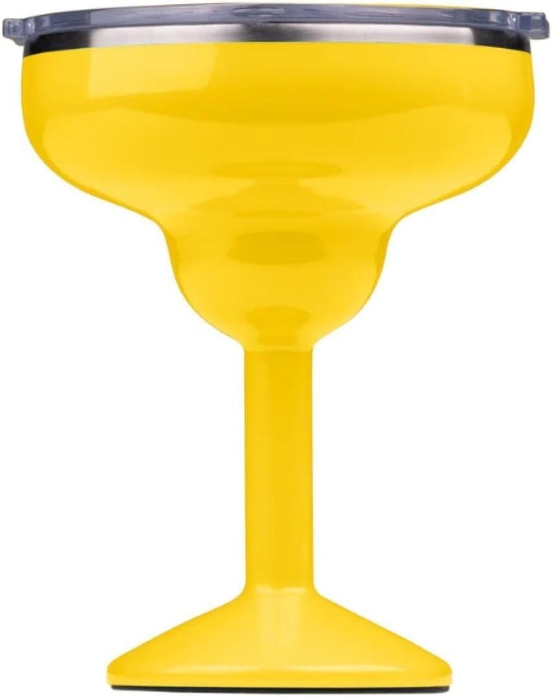ORCA Rita | Temperature Insulated, Stainless Steel Margarita Glass, Lidded Tumbler for Cocktails, Wine & Cold Drinks — Sunflower - Image 1