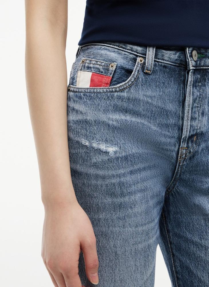 TOMMY JEANS Vintage Mid Rise Slim Straight Jeans - Image 3