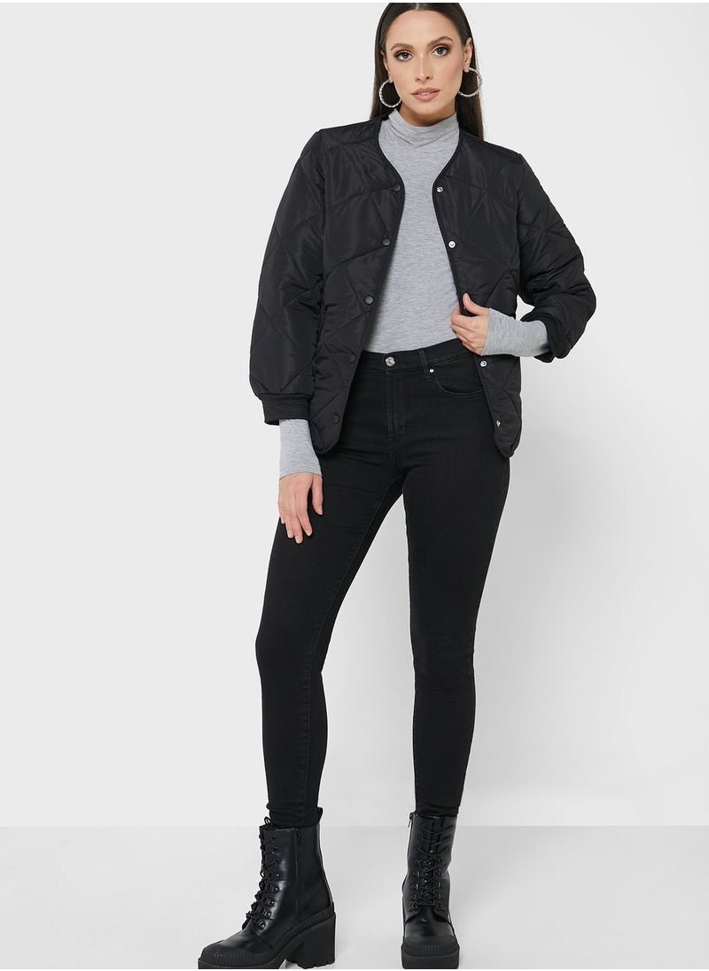 ELLA - Quilted Button Down Jacket - Image 1
