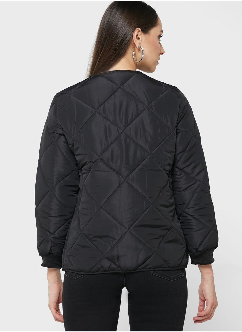 ELLA - Quilted Button Down Jacket - Image 1